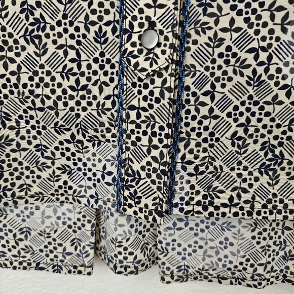 Marc By Marc Jacobs NWT Ink Multi Color Sleeveless Button Up Silk Blend Top S - Picture 3 of 12